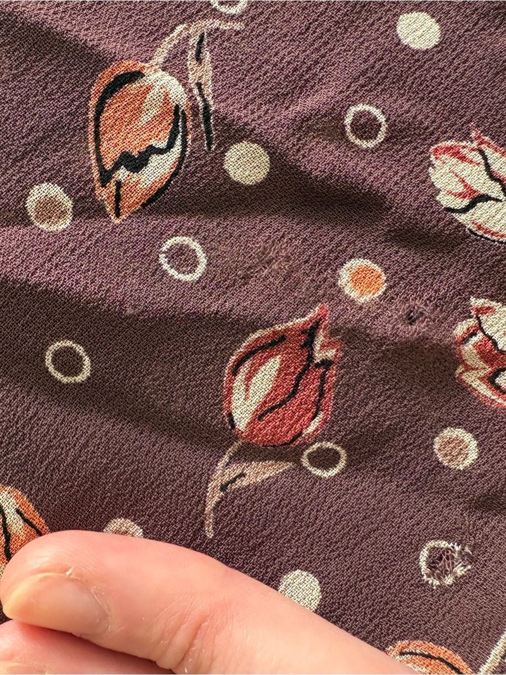 April Cornell Vintage Cottagecore Brown Floral Sleeveless Midi Dress Medium - Picture 5 of 9